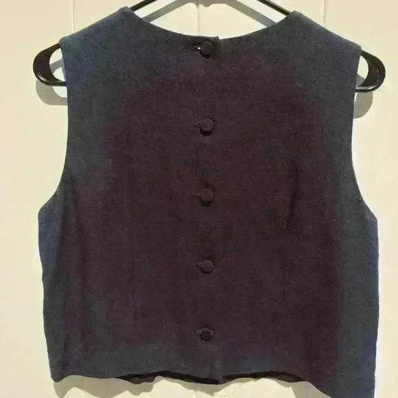 JBS cropped black top Vintage SZ 12 - Picture 2 of 4